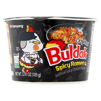Samyang Buldak Original Chicken Flavor Spicy Ramen Big Bowl, 3.70 oz