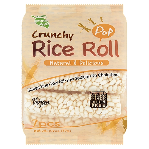 Green Life Crunchy Pop Rice Roll, 7 count, 2.7 oz