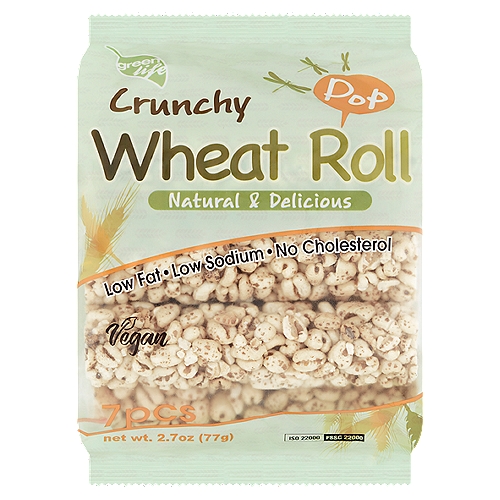 Green Life Crunchy Pop Wheat Roll, 7 count, 2.7 oz
