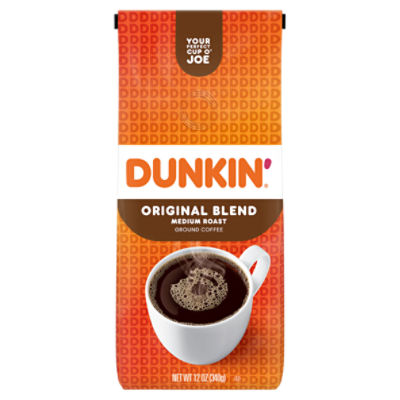 Dunkin' Original Blend Medium Roast Ground Coffee, 12 oz