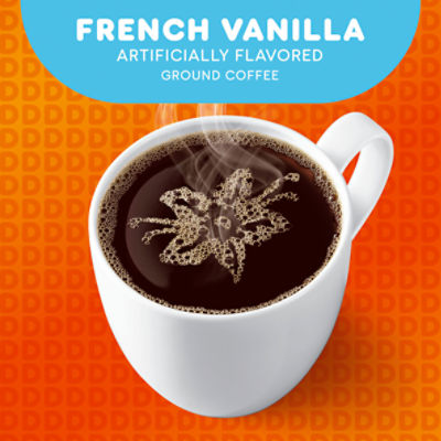 Dunkin' French Vanilla Ground Coffee, 12 oz
