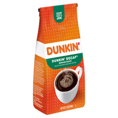 Dunkin Donuts Medium Roast Dunkin Decaf Decaffeinated Ground Coffee