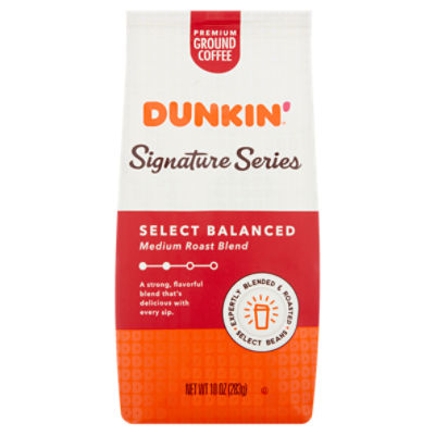 Dunkin' Signature Series Coffee, Select Balanced Medium Roast Blend Premium Ground