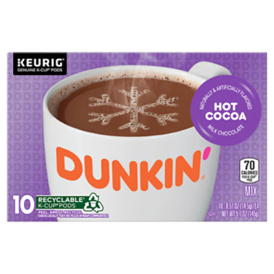 Dunkin donut hot 2025 chocolate k cups