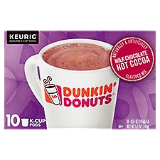 Dunkin' Donuts Milk Chocolate Hot Cocoa K-Cup Pods, 0.51 oz, 10 count, 10 Each