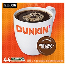Dunkin' Original Blend Medium Roast Coffee, K-Cup Pods, 44 Each