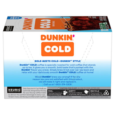 Dunkin Donuts Cold Brew 10-Pack Brew Cups