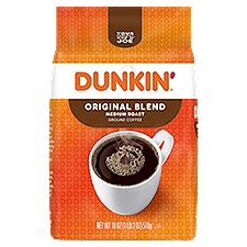 Dunkin' Original Blend Medium Roast Ground Coffee, 18 oz