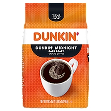 Dunkin' Midnight Dark Roast Ground Coffee, 16.5 oz