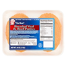 ''Our Best'' Breaded Veal & Beef Patties, 16 Ounce