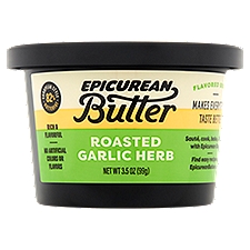 Epicurean Roasted Garlic Herb Flavored Butter, 3.5 oz
