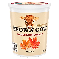 Brown Cow Cream Top Maple Whole Milk , Yogurt, 32 Ounce