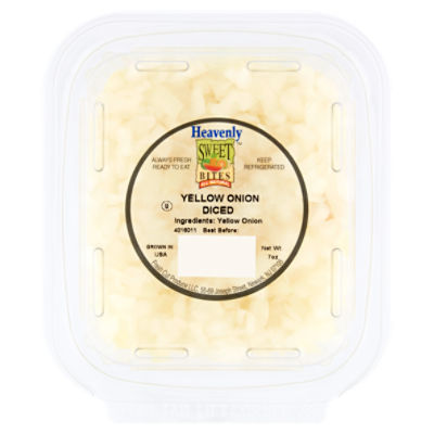 Heavenly Sweet Bites Diced Yellow Onion, 7 oz, 7 Ounce