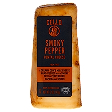 Cello Smoky Pepper Fontal Cheese, 5 oz