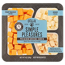 Cello Simple Pleasures Premium Cheese Cubes, 9 oz