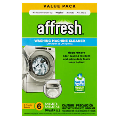 affresh 6-Count Washing Machine Cleaner Tablets in the Washing