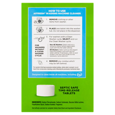 Affresh Washing Machine Cleaner Tablets Value Pack, 6 count, 8.4 oz