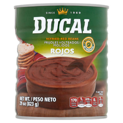 Ducal Rojos Refried Red Beans, 29 oz