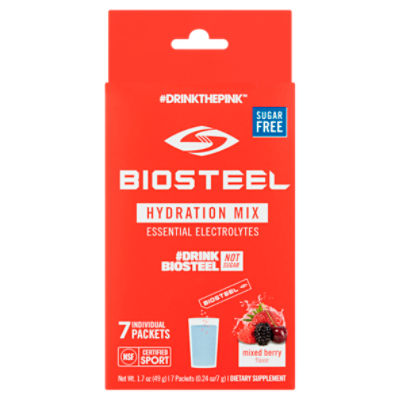 BioSteel Sugar Free Mixed Berry Flavor Hydration Mix Dietary Supplement ...