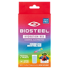 Biosteel Sugar Free Hydration Mix Rainbow Twist Dietary Supplement, 0.24 oz, 7 count