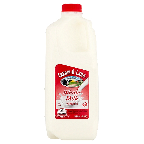 Cream-O-Land Whole Milk, 1/2 gal