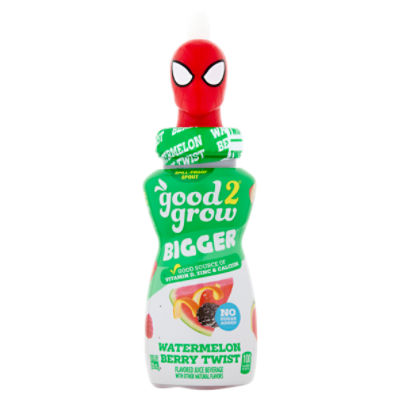 Good2grow Bigger Watermelon Berry Twist No Added Sugar Flavored Juice Beverage, 10 fl oz