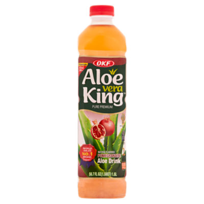 OKF Aloe Vera King Pure Premium Pomegranate Aloe Drink, 50.7 fl oz