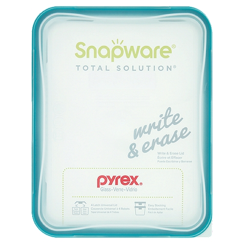 Pyrex Snapware Total Solution 8 Cup Glass with Write & Erase Lid
