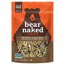 Bear Naked Granola Cereal, Vegan and Gluten Free, Cacao and Cashew Butter, 11oz Bag