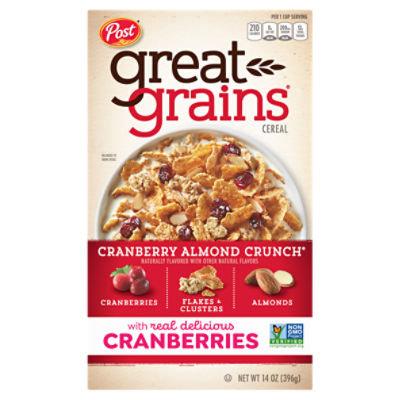 Post Great Grains Cranberry Almond Crunch Cereal, 14 oz