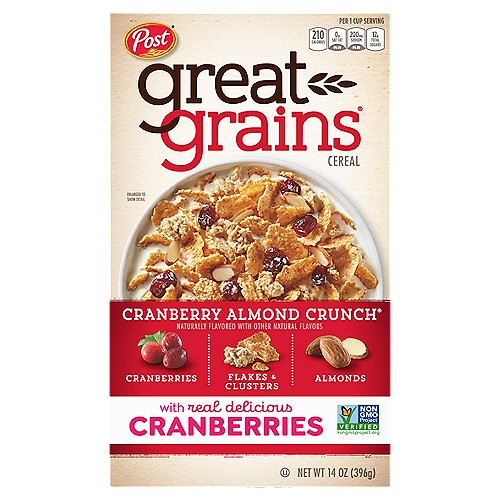 Post Great Grains Cranberry Almond Crunch Cereal, 14 oz