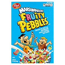 Fruity Pebbles Sweetened Rice with Marshmallows, Cereal, 11 Ounce