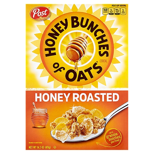 Post Honey Bunches of Oats Honey Roasted Cereal, 14.5 oz
