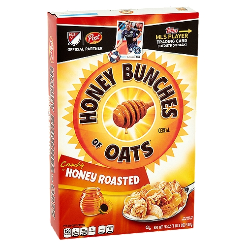 Post Honey Bunches of Oats Crunchy Honey Roasted Cereal, 18 oz