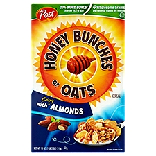 Honey Bunches of Oats Cereal, Crispy Almonds, 18 Ounce