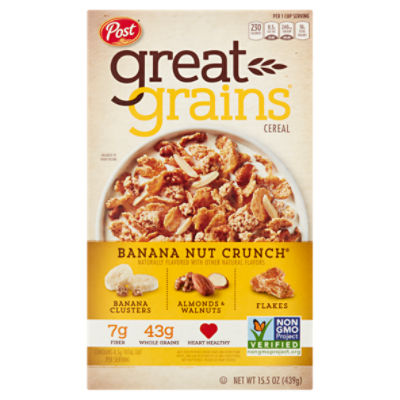 Post Great Grains Banana Nut Crunch Cereal, 15.5 oz - ShopRite