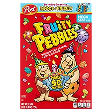 Fruity Pebbles Cereal, Sweetened Rice, 27.5 Ounce