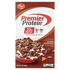 Post Premier Protein Chocolate Almond Cereal, 9 oz
