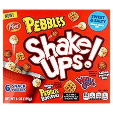 Pebbles  Shake Ups! Snack Mix, Sweet & Salty Cereal , 6 Ounce
