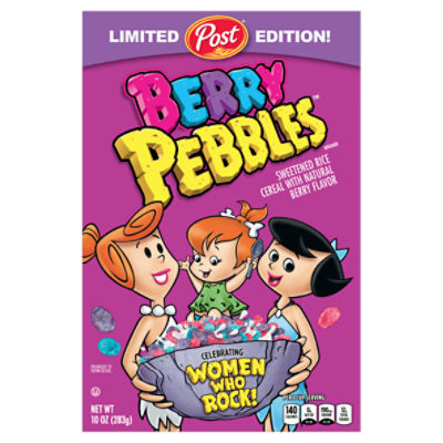 Post Berry Pebbles Sweetened Rice Cereal with Natural Berry Flavor