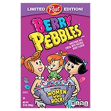 Post Berry Pebbles Sweetened Rice Cereal with Natural Berry Flavor Limited Edition, 10 oz