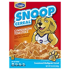 Broadus Foods Snoop Cereal Cinnamon Toasteez Sweetened Multigrain Cereal, 12.0 oz