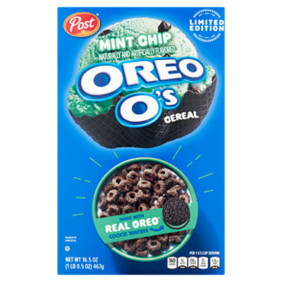 Post Mint Chip Oreo's Cereal Limited Edition, 16.5 oz