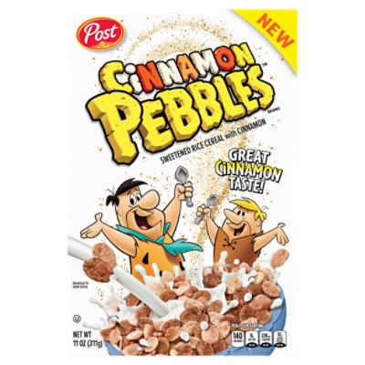 Post Cinnamon Pebbles Sweetened Rice Cereal with Cinnamon, 11 oz