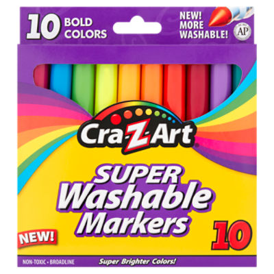 Cra-Z-Art Super Washable Markers, 10 Count