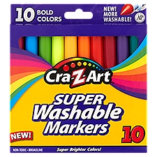 Cra-Z-Art Super Washable Markers, 10 Each