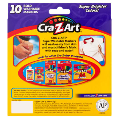 Cra-Z-Art Thin Markers - 10 Piece, 10 Piece - King Soopers