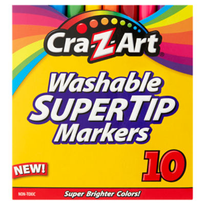 Cra-Z-Art Markers, Super Washable, 10 count
