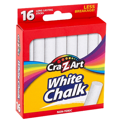 Cra-Z-Art White Chalk, 16 count