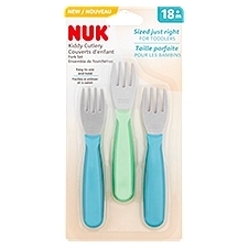 NUK Kiddy Cutlery 18 m+, Fork Set, 3 Each